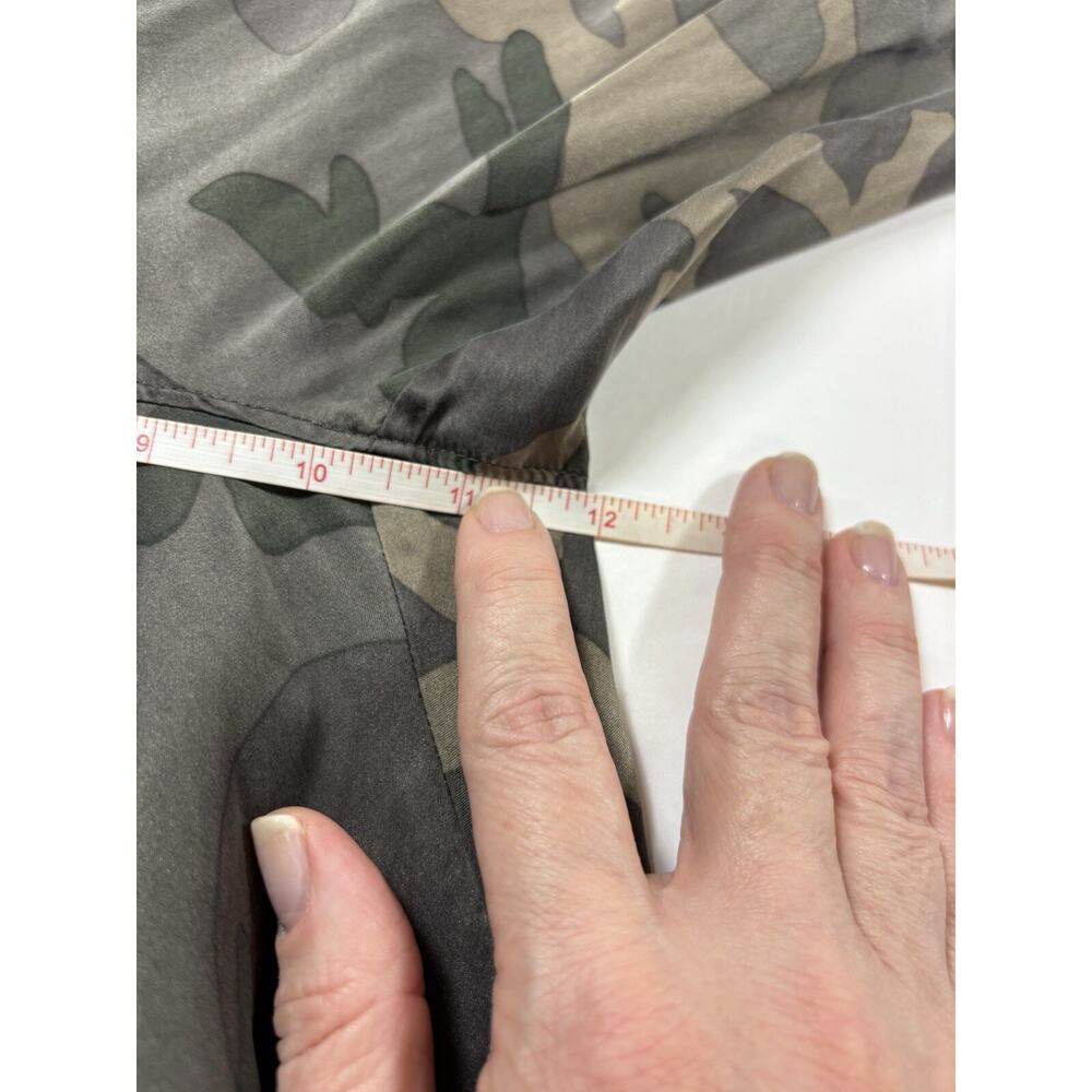 ATM Cargo Joggers Green Camo Small Silk Drawstring Waist Pockets - Picture 5 of 14